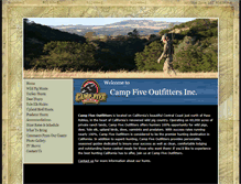 Tablet Screenshot of camp5outfitters.com